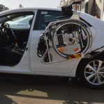 robot transfert fauteuil dans le coffre arrière voiture